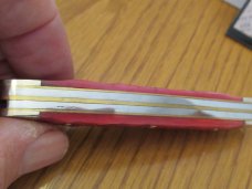 Hen Rooster Red Jigged bone Stockman Pattern # 313RPB