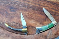  Set of Two Miniature Jaguar knives, 1 1/2" , Made in Italy