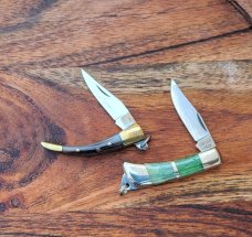  Set of Two Miniature Jaguar knives, 1 1/2" , Made in Italy