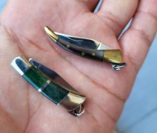  Set of Two Miniature Jaguar knives, 1 1/2" , Made in Italy