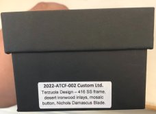 Discontinued Pro-Tech Custom Bob Terzuola ATCF AUTO Folding Knife