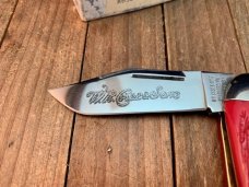 Case Classics Split Back Spring Whittler Red Banana Jigged Bone 1991 Model 63043 1/2
