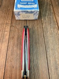 Case Classics Split Back Spring Whittler Red Banana Jigged Bone 1991 Model 63043 1/2