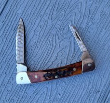 2 5/8" Buck 705 USA Custom Made by G. Thomas Gulick 12-25-1981 Pocket Knife in Box