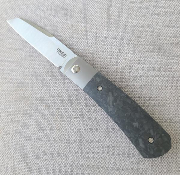 Pena Xseries Apache..M390..Marble Carbon Fiber..Lee Williams Kick Stop...3.75 closed 