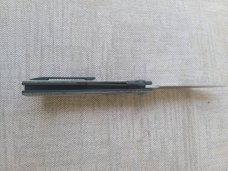 Jared Oeser F22 Flipper by Reate..4.5 clsd..Micarta..Black PVD accents...M390 