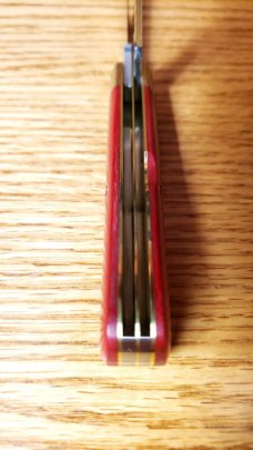Great Eastern Cutlery 861223P Red Linen Micarta Jack Knife with Punch. 1095 Carbon Steel New in Tube