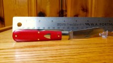 Great Eastern Cutlery 861223P Red Linen Micarta Jack Knife with Punch. 1095 Carbon Steel New in Tube