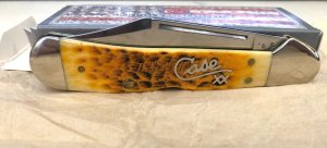 CASE XX GOLDENROD BONE COPPERLOCK POCKET KNIFE 61549L