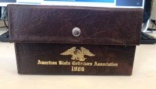 American Blade Collectors Association 1986 Collectors 2 Knife Set Parker Edwards Damascus