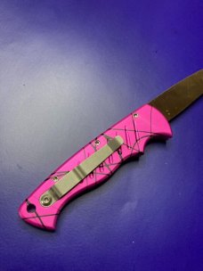 Piranha P1-PK Pocket Automatic Knife Hot Pink 3.2" Blade