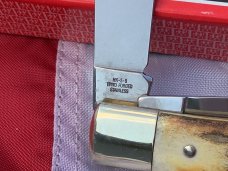 J A Henckels Hand Forged Trapper (HK-5-S) Super Nice Stag Handles -NOS +Orig Box
