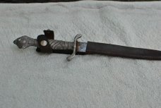 Dagger Korium PIC Japan Leather Sheath Ball Claw Design 9 1/2" OAL