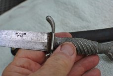 Dagger Korium PIC Japan Leather Sheath Ball Claw Design 9 1/2" OAL