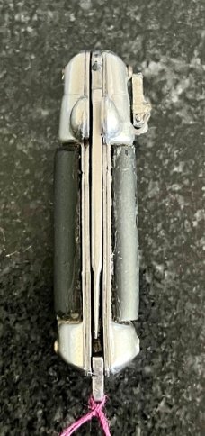 Miniature Lever Lock Switchblade Keychain Knife From Japan, Marked Stainless Steel, Hard To Find 