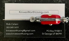Miniature Switchblade Keychain 3.5 Inch Fishtail Knife, Made In China, Unused