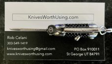 Miniature Switchblade Keychain Knife, Made In Hong Kong, With Keychain, Unused