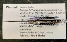 Miniature Switchblade Keychain Knife, Made In Hong Kong, With Keychain, Unused