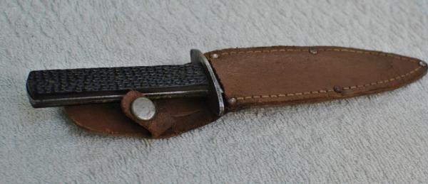 Colonial Providence Camp Knife 1930's Rought Black Original Sheath