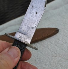Colonial Providence Camp Knife 1930's Rought Black Original Sheath