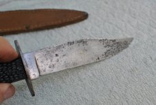 Colonial Providence Camp Knife 1930's Rought Black Original Sheath