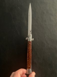 Frank B Snakewood 11 Inch Swivel Bolster Switchblade