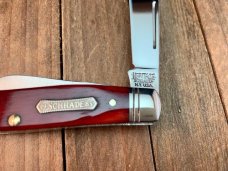 Schrade+ Heritage Series Stockman Smooth Red Bone Marked as a Second