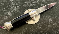 Rare Bambi Miniature Switchblade Keychain Knife, Made By Farfalli, Marked ITALY 