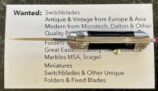 Rare Bambi Miniature Switchblade Keychain Knife, Made By Farfalli, Marked ITALY 