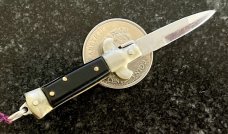 Vintage Miniature Keychain Switchblade Knife, Made In Japan, Hard To Find Variation 
