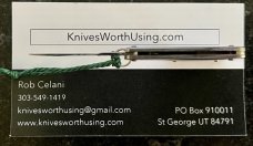 Rare Miniature Italy Switchblade Keychain Knife, Metal Gun, PATENT over INOX Mark, Unused