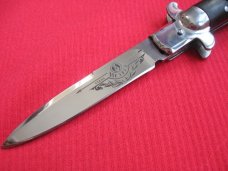 Russian STILETTO Switchblade Knife w/Specification Sheet - Mint