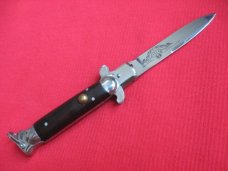 Russian STILETTO Switchblade Knife w/Specification Sheet - Mint