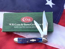 Case xx 2005 (MDL# 6220 SS) Peanut Knife with Nice Blue Bone Handles
