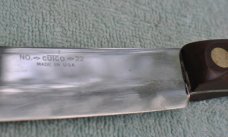 Cutco USA No. 22 Kitchen Knife 13" Early With Pat. No. 2390544 On Handle Used