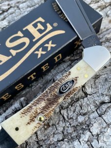 CASE XX ** 2023 VINTAGE BONE PVD COATED BLADE MINI COPPERLOCK