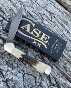 CASE XX ** 2023 VINTAGE BONE PVD COATED BLADE MINI COPPERLOCK