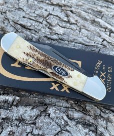 CASE XX ** 2023 VINTAGE BONE PVD COATED BLADE MINI COPPERLOCK