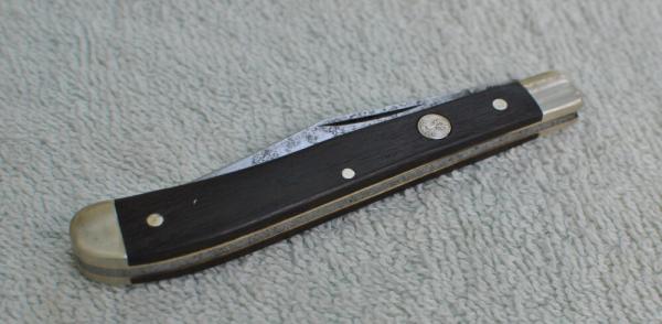 Boker Slim Traditional 1970's Wood 4 1/4" Closed Solingen Germany 1/2 Stop Appears Unused Tarnished