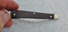 Boker Slim Traditional 1970's Wood 4 1/4" Closed Solingen Germany 1/2 Stop Appears Unused Tarnished