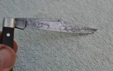 Boker Slim Traditional 1970's Wood 4 1/4" Closed Solingen Germany 1/2 Stop Appears Unused Tarnished