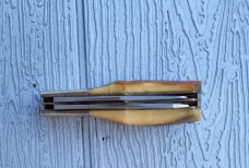 2 1/2" Parker Imai Japan 2 blade Barlow  knife, Eagle Brand Cutlery, Thick Stag