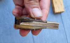 2 1/2" Parker Imai Japan 2 blade Barlow  knife, Eagle Brand Cutlery, Thick Stag