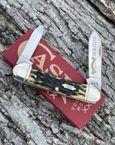 CASE XX ** 2021 OLIVE GREEN 25th ANNIVERSARY POCKET WORN CANOE