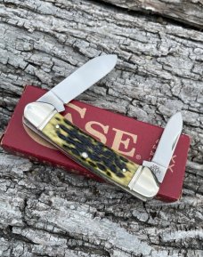 CASE XX ** 2021 OLIVE GREEN 25th ANNIVERSARY POCKET WORN CANOE