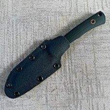 Tracy LaRock Native Fixed..W2 and Black G10 scales..2.5" blade and 3.5 handle..Hamon.Kydex Sheath 