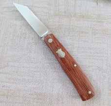 Bobby Toole Shadow Crosscut Micarta Native CPM-154 4 18quot coa and pouchdirect from maker