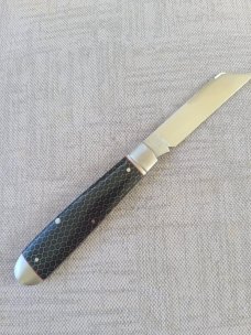 K'roo Black Ctec Sheepsfoot English Jack..Rwl34..4.25 closed..red liners..spacers and Bolt Shield 