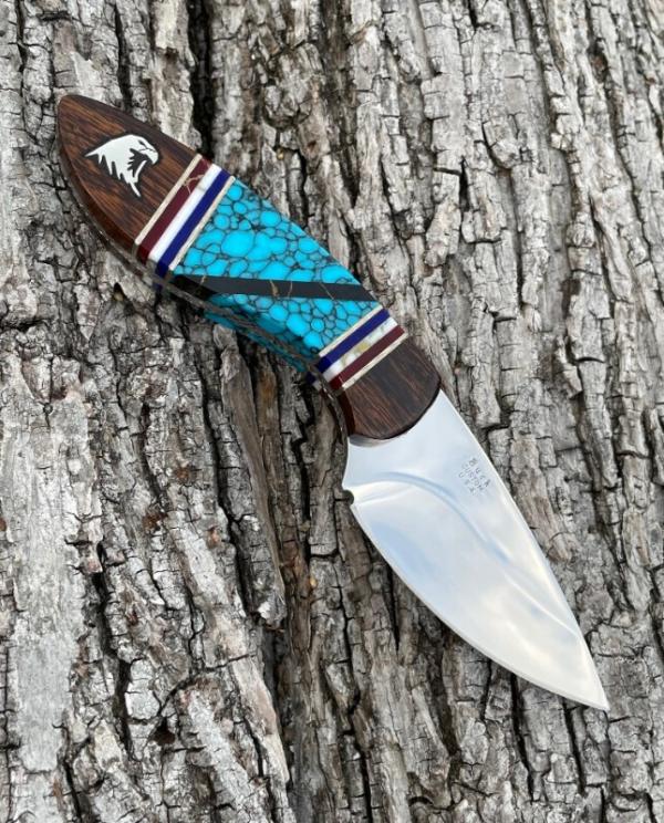 BUCK ** CUSTOM BRIAN YELLOWHORSE ARTIST PROOF DESERT IRONWOOD EAGLE MINI ALPHA BUCK ** CUSTOM BRIAN YELLOWHORSE ARTIST PROOF DESERT IRONWOOD EAGLE MINI ALPHA