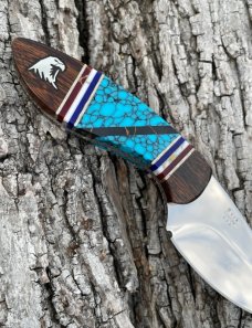 BUCK ** CUSTOM BRIAN YELLOWHORSE ARTIST PROOF DESERT IRONWOOD EAGLE MINI ALPHA